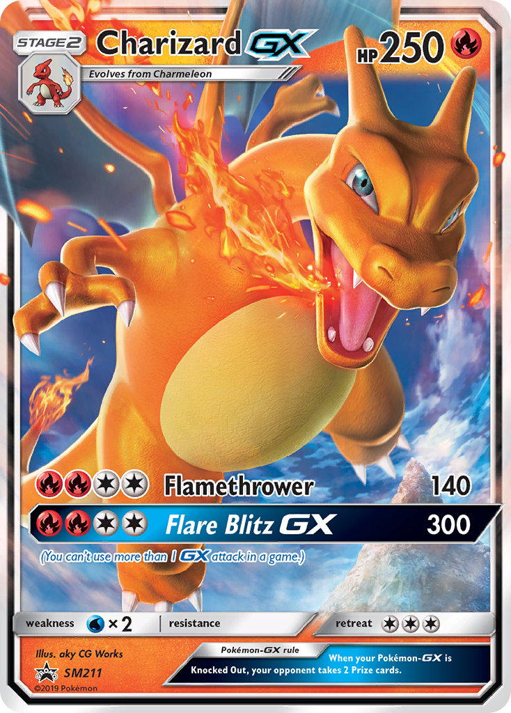 Charizard GX (SM211) [Sun & Moon: Black Star Promos] | Jomio and Rueliete's Cards and Comics