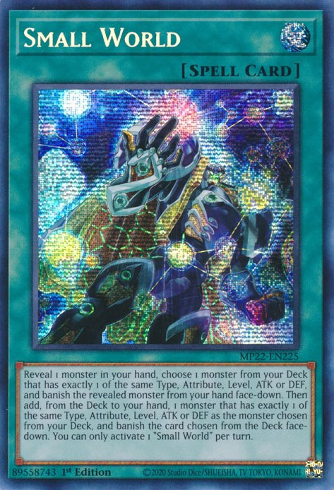 Small World [MP22-EN225] Prismatic Secret Rare | Jomio and Rueliete's Cards and Comics