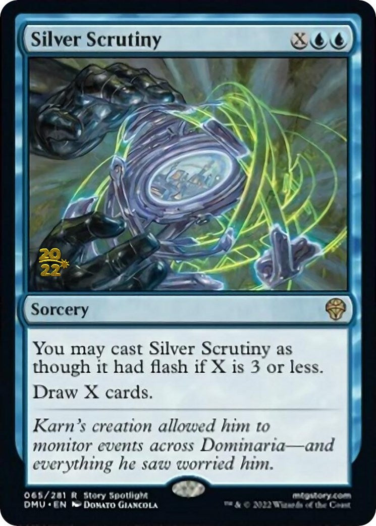Silver Scrutiny [Dominaria United Prerelease Promos] | Jomio and Rueliete's Cards and Comics