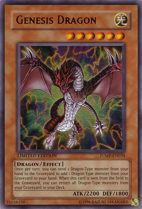 Genesis Dragon [JUMP-EN034] Ultra Rare | Jomio and Rueliete's Cards and Comics