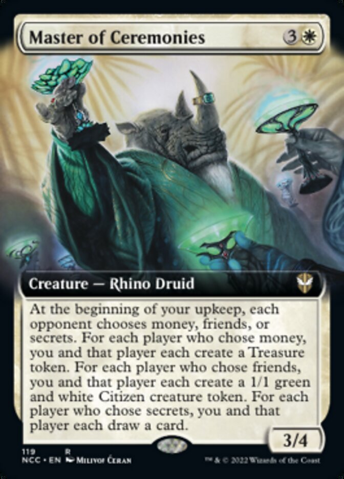 Master of Ceremonies (Extended Art) [Streets of New Capenna Commander] | Jomio and Rueliete's Cards and Comics