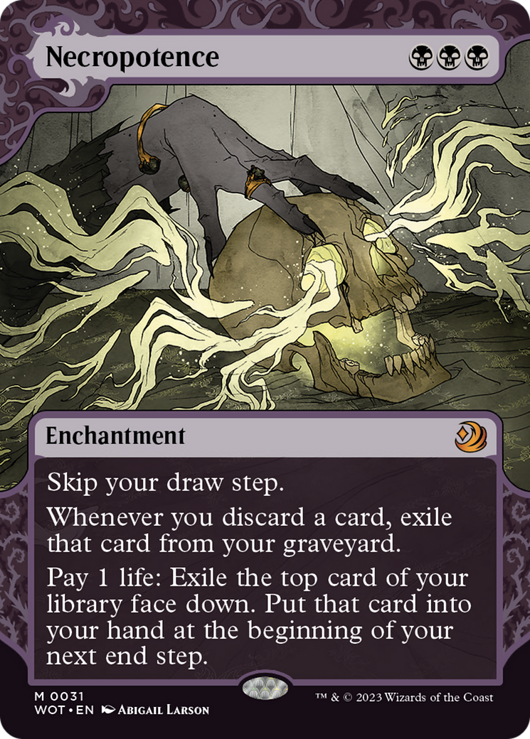 Necropotence [Wilds of Eldraine: Enchanting Tales] | Jomio and Rueliete's Cards and Comics