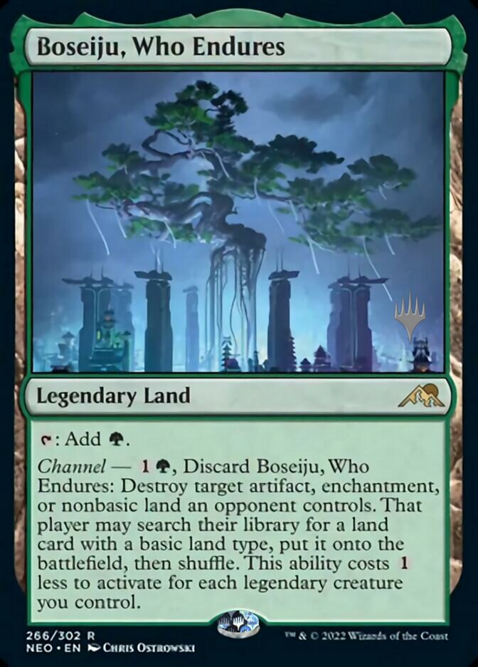 Boseiju, Who Endures (Promo Pack) [Kamigawa: Neon Dynasty Promos] | Jomio and Rueliete's Cards and Comics