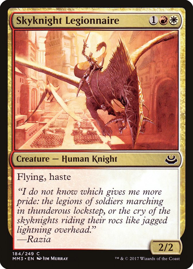 Skyknight Legionnaire [Modern Masters 2017] | Jomio and Rueliete's Cards and Comics