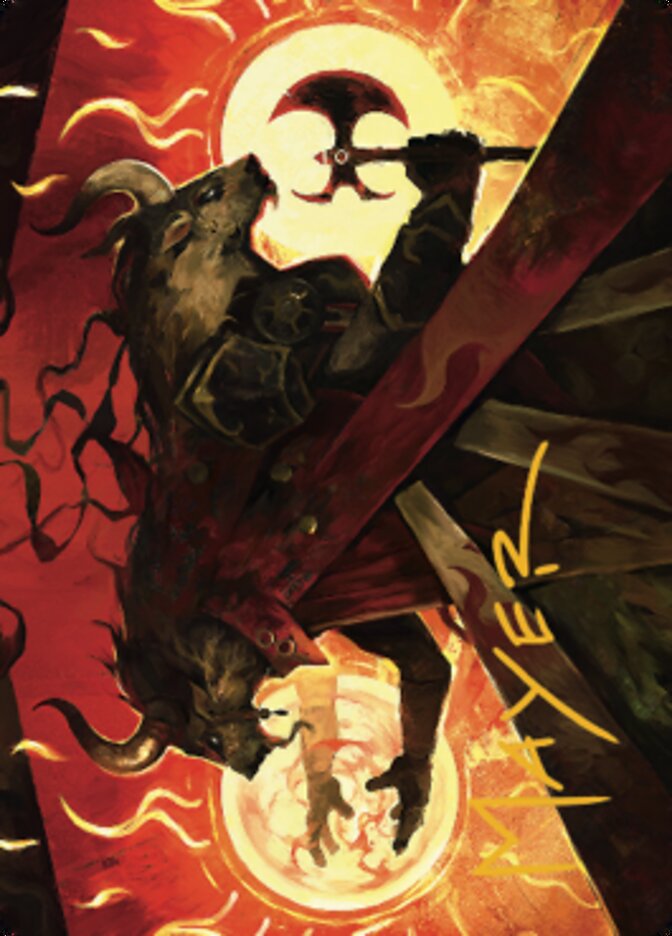 Hurloon Battle Hymn Art Card (Gold-Stamped Signature) [Dominaria United Art Series] | Jomio and Rueliete's Cards and Comics