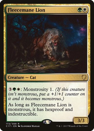 Fleecemane Lion [Commander 2017] | Jomio and Rueliete's Cards and Comics