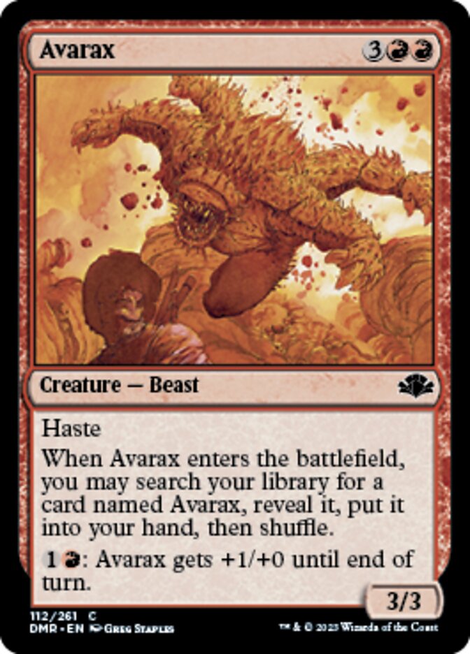 Avarax [Dominaria Remastered] | Jomio and Rueliete's Cards and Comics