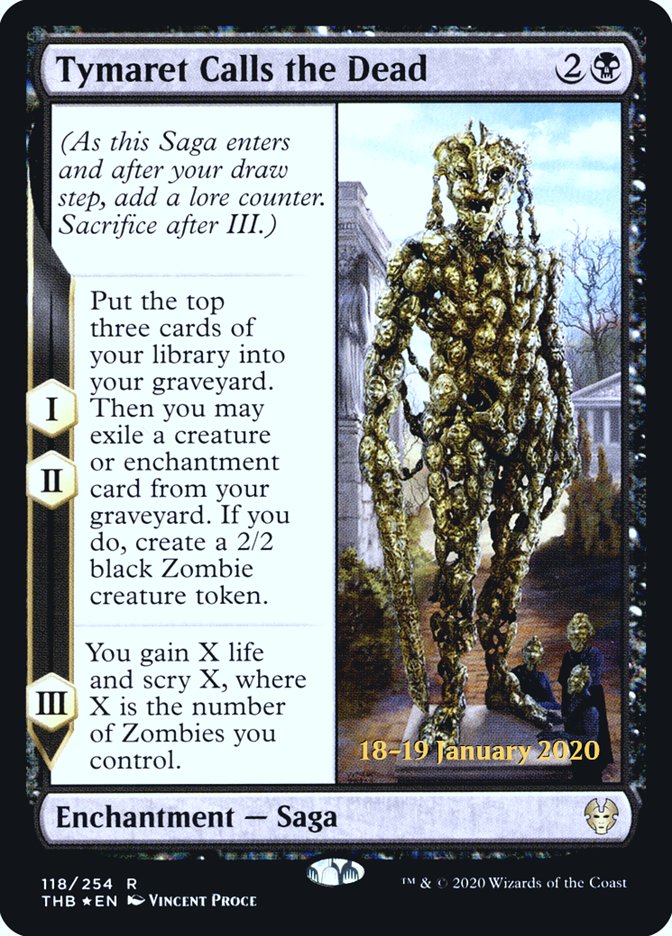 Tymaret Calls the Dead [Theros Beyond Death Prerelease Promos] | Jomio and Rueliete's Cards and Comics