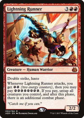 Lightning Runner [Aether Revolt] | Jomio and Rueliete's Cards and Comics