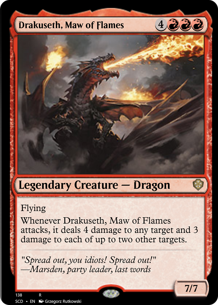 Drakuseth, Maw of Flames [Starter Commander Decks] | Jomio and Rueliete's Cards and Comics