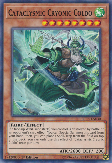 Cataclysmic Cryonic Coldo [RIRA-EN030] Common | Jomio and Rueliete's Cards and Comics