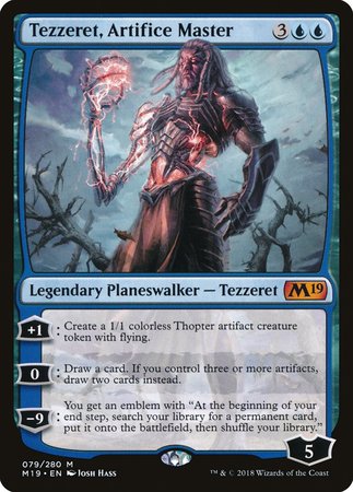 Tezzeret, Artifice Master [Core Set 2019] | Jomio and Rueliete's Cards and Comics