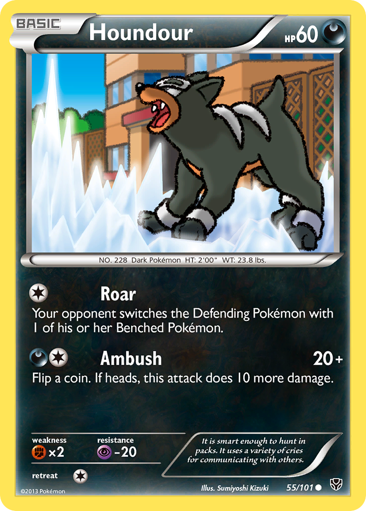 Houndour (55/101) [Black & White: Plasma Blast] | Jomio and Rueliete's Cards and Comics