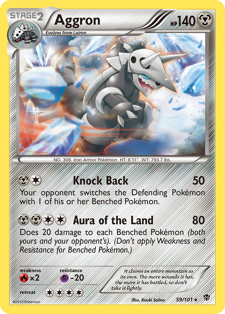 Aggron (59/101) [Black & White: Plasma Blast] | Jomio and Rueliete's Cards and Comics