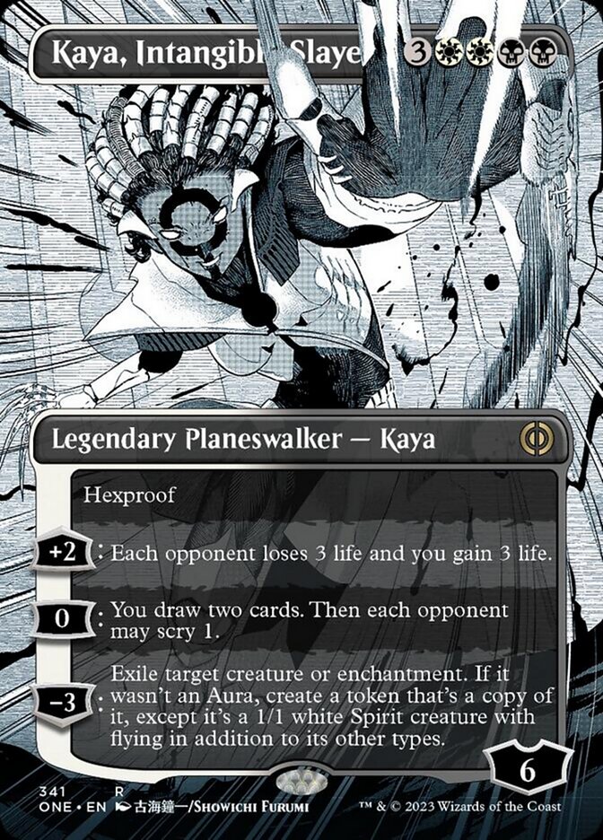 Kaya, Intangible Slayer (Borderless Manga) [Phyrexia: All Will Be One] | Jomio and Rueliete's Cards and Comics