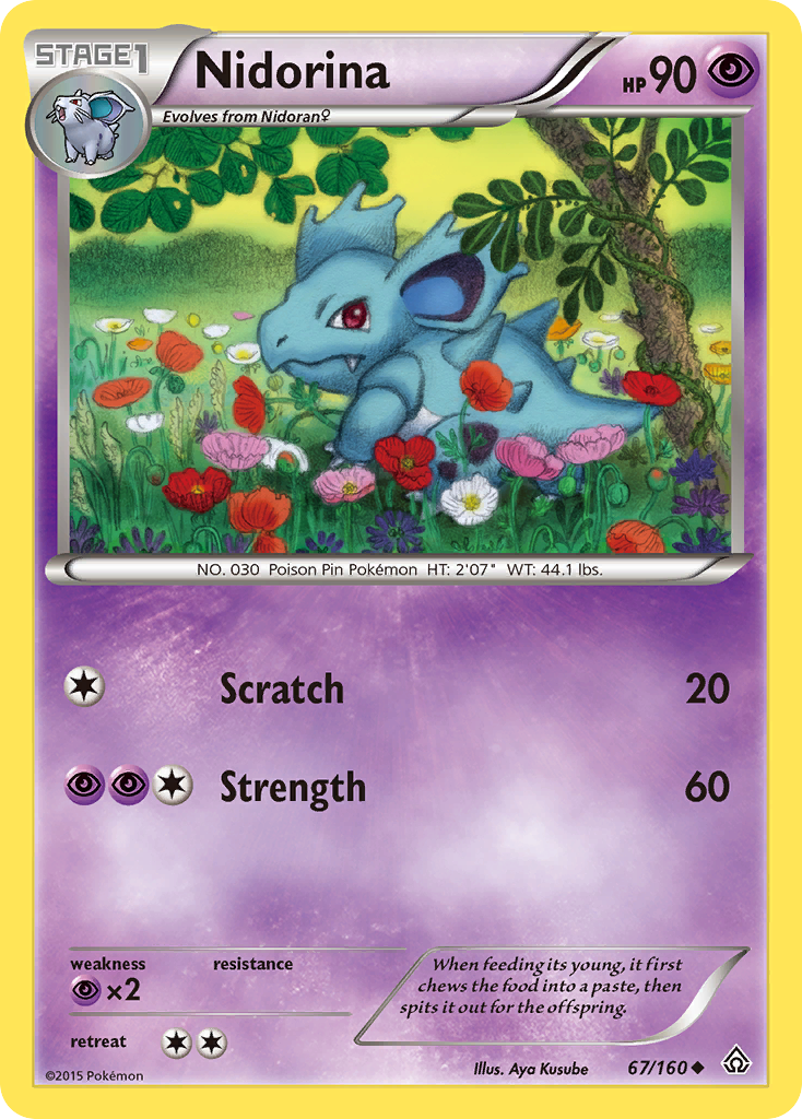 Nidorina (67/160) [XY: Primal Clash] | Jomio and Rueliete's Cards and Comics