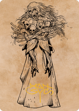 Myrkul, Lord of Bones Art Card (73) (Gold-Stamped Signature) [Commander Legends: Battle for Baldur's Gate Art Series] | Jomio and Rueliete's Cards and Comics