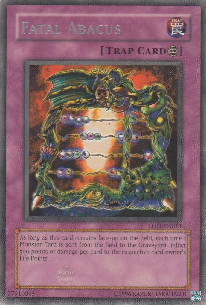 Fatal Abacus [LOD-EN011] Rare | Jomio and Rueliete's Cards and Comics