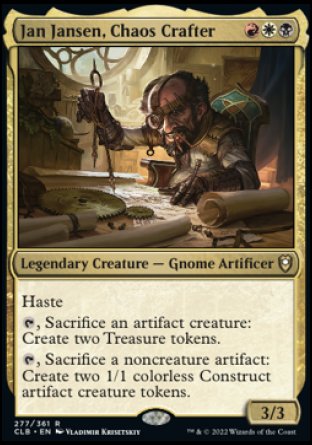 Jan Jansen, Chaos Crafter [Commander Legends: Battle for Baldur's Gate] | Jomio and Rueliete's Cards and Comics
