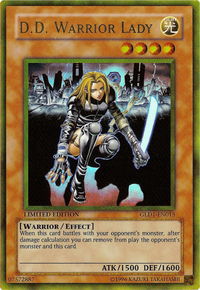 D.D. Warrior Lady [GLD1-EN015] Gold Rare | Jomio and Rueliete's Cards and Comics