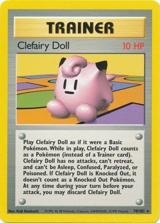 Clefairy Doll (70/102) [Base Set Unlimited] | Jomio and Rueliete's Cards and Comics