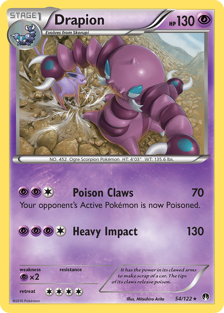 Drapion (54/122) [XY: BREAKpoint] | Jomio and Rueliete's Cards and Comics
