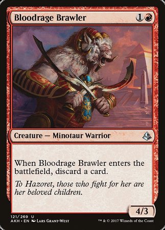 Bloodrage Brawler [Amonkhet] | Jomio and Rueliete's Cards and Comics