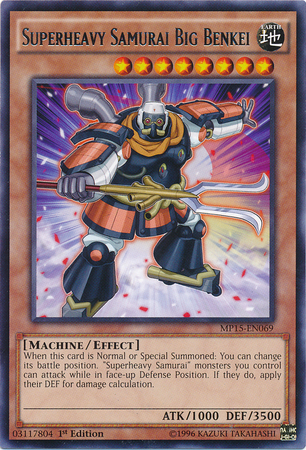 Superheavy Samurai Big Benkei [MP15-EN069] Rare | Jomio and Rueliete's Cards and Comics