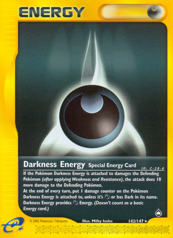 Darkness Energy (142/147) [Aquapolis] | Jomio and Rueliete's Cards and Comics