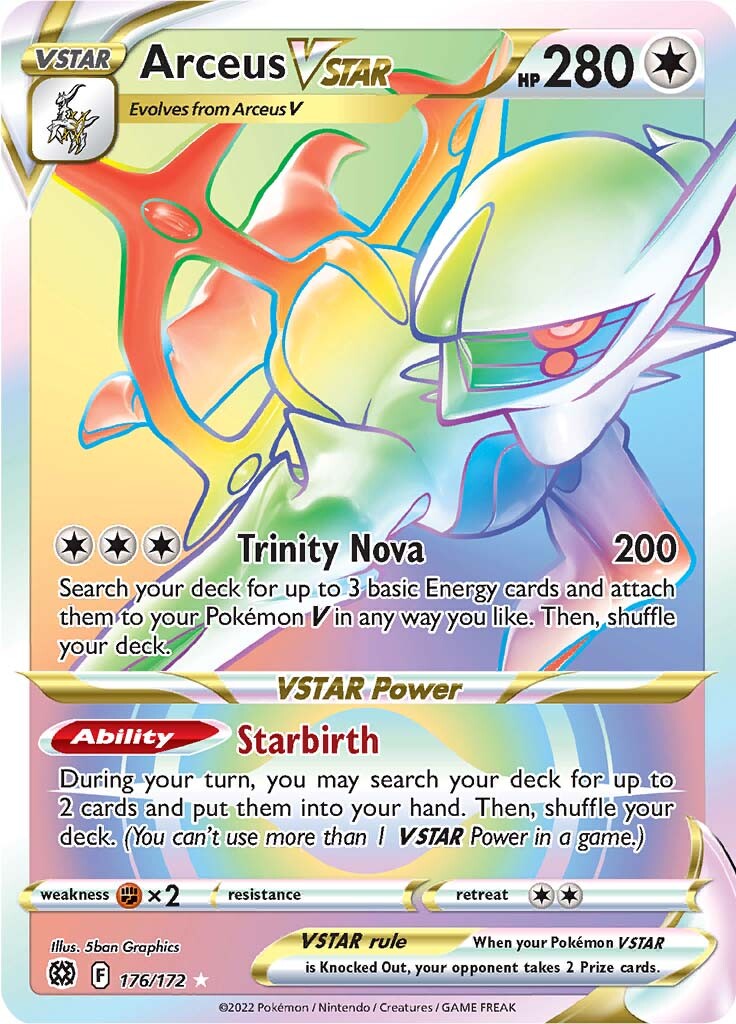 Arceus VSTAR (176/172) [Sword & Shield: Brilliant Stars] | Jomio and Rueliete's Cards and Comics