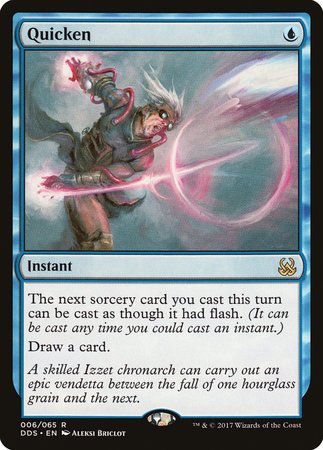 Quicken [Duel Decks: Mind vs. Might] | Jomio and Rueliete's Cards and Comics