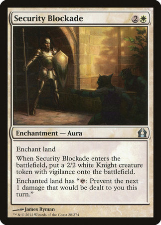 Security Blockade [Return to Ravnica] | Jomio and Rueliete's Cards and Comics