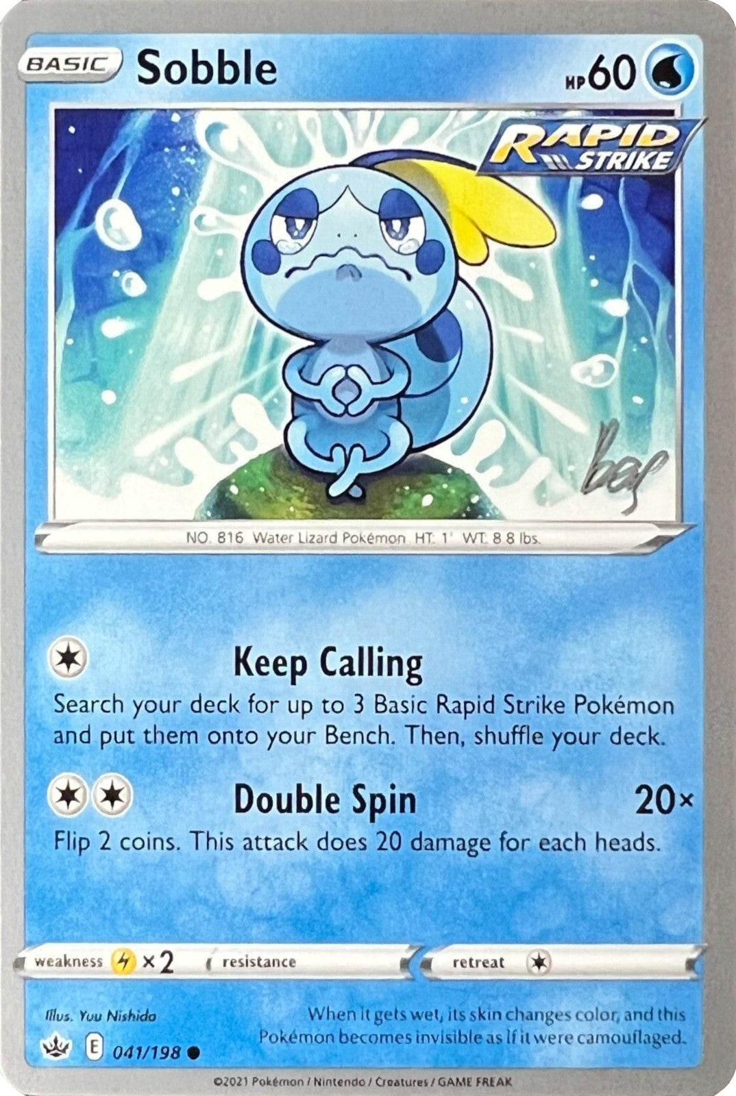 Sobble (041/198) (Cheryl Again - Sebastian Lashmet) [World Championships 2022] | Jomio and Rueliete's Cards and Comics