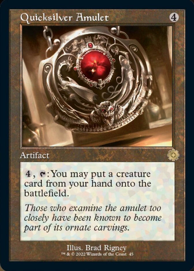 Quicksilver Amulet (Retro) [The Brothers' War Retro Artifacts] | Jomio and Rueliete's Cards and Comics
