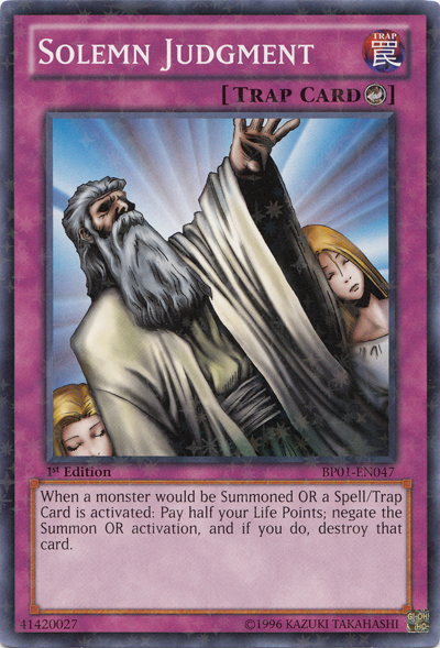 Solemn Judgment [BP01-EN047] Starfoil Rare | Jomio and Rueliete's Cards and Comics