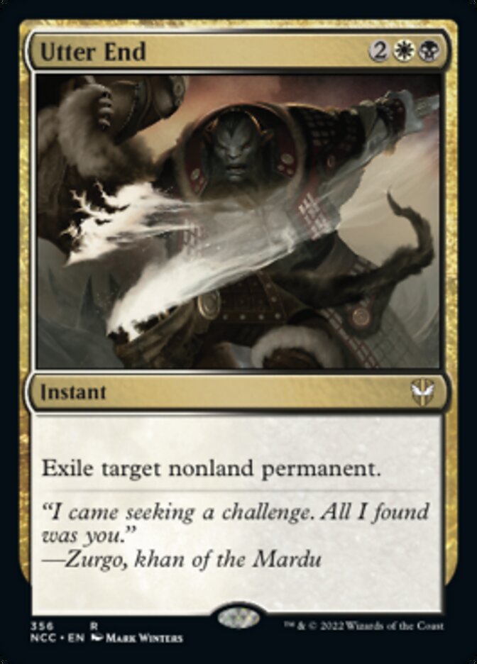 Utter End [Streets of New Capenna Commander] | Jomio and Rueliete's Cards and Comics
