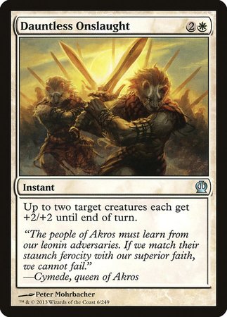 Dauntless Onslaught [Theros] | Jomio and Rueliete's Cards and Comics