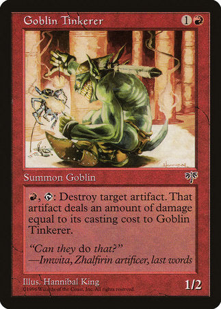 Goblin Tinkerer [Mirage] | Jomio and Rueliete's Cards and Comics