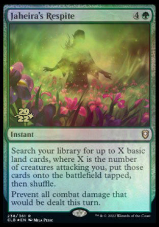 Jaheira's Respite [Commander Legends: Battle for Baldur's Gate Prerelease Promos] | Jomio and Rueliete's Cards and Comics