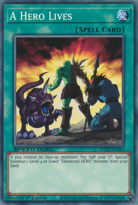 A Hero Lives [SGX2-ENA16] Common | Jomio and Rueliete's Cards and Comics