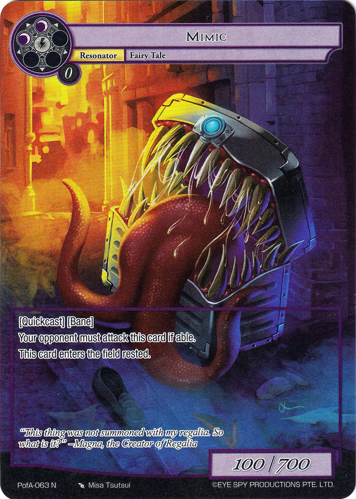 Mimic (Full Art) (PofA-063) [Alice Origin IV: Prologue of Attoractia] | Jomio and Rueliete's Cards and Comics