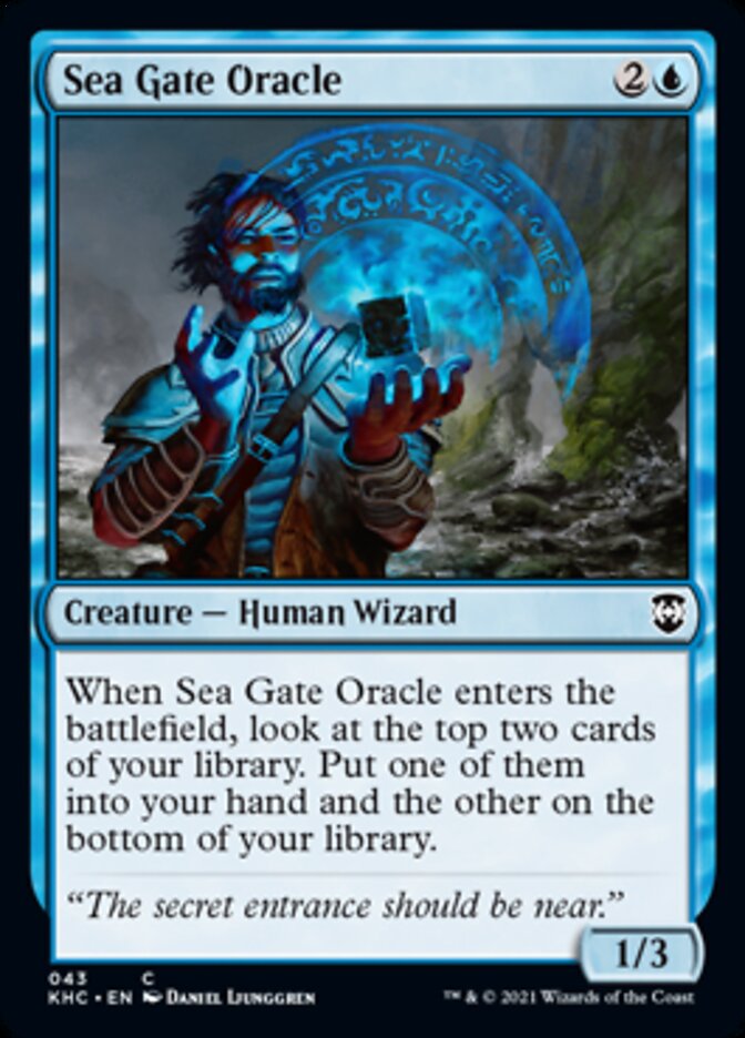 Sea Gate Oracle [Kaldheim Commander] | Jomio and Rueliete's Cards and Comics