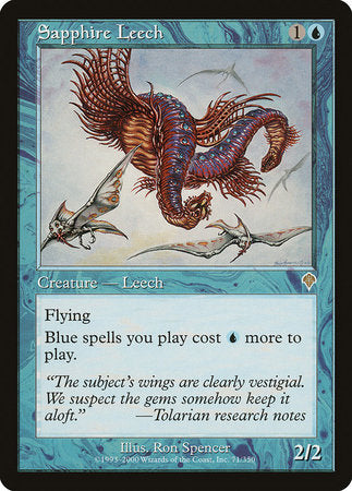 Sapphire Leech [Invasion] | Jomio and Rueliete's Cards and Comics