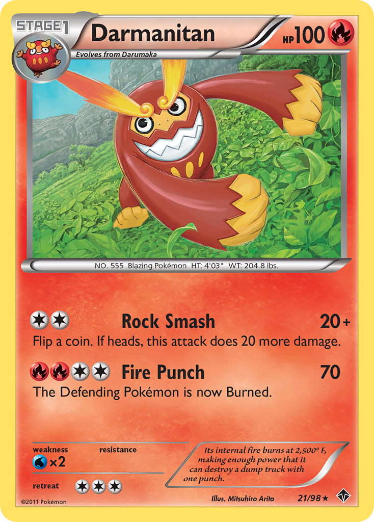 Darmanitan (21/98) [Black & White: Emerging Powers] | Jomio and Rueliete's Cards and Comics