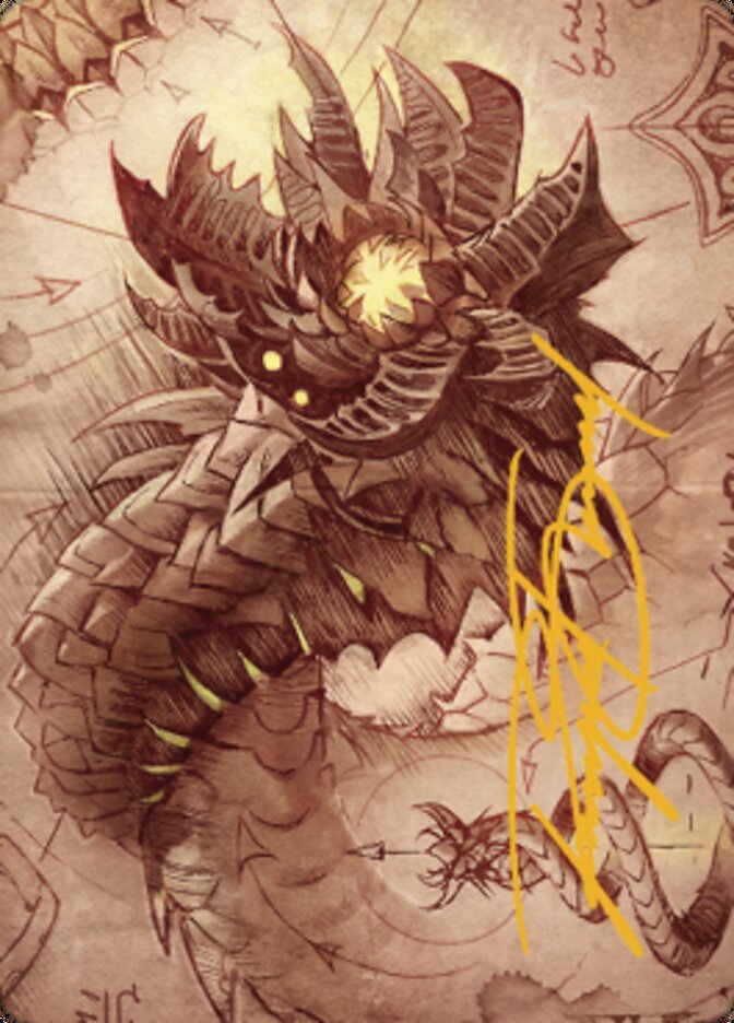 Wurmcoil Engine Art Card (Gold-Stamped Signature) [The Brothers' War Art Series] | Jomio and Rueliete's Cards and Comics