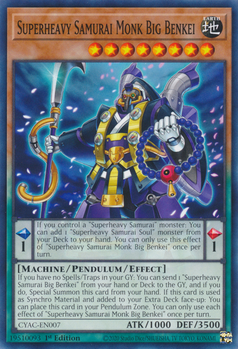 Superheavy Samurai Monk Big Benkei [CYAC-EN007] Common | Jomio and Rueliete's Cards and Comics