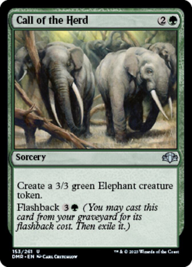 Call of the Herd [Dominaria Remastered] | Jomio and Rueliete's Cards and Comics