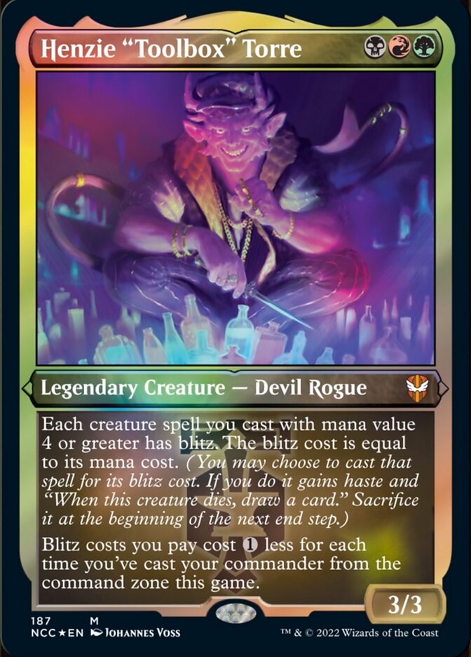 Henzie "Toolbox" Torre (Display Commander) [Streets of New Capenna Commander] | Jomio and Rueliete's Cards and Comics