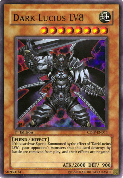 Dark Lucius LV8 [CDIP-EN011] Ultra Rare | Jomio and Rueliete's Cards and Comics