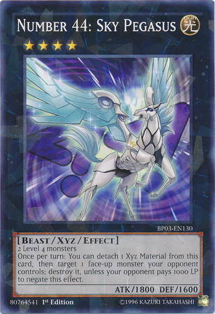 Number 44: Sky Pegasus (Shatterfoil) [BP03-EN130] Shatterfoil Rare | Jomio and Rueliete's Cards and Comics
